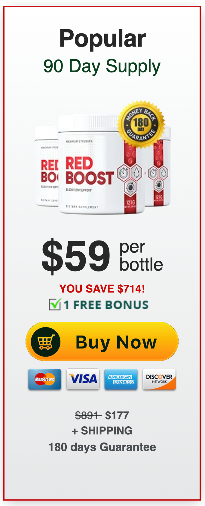Red Boost - 3 Bottles