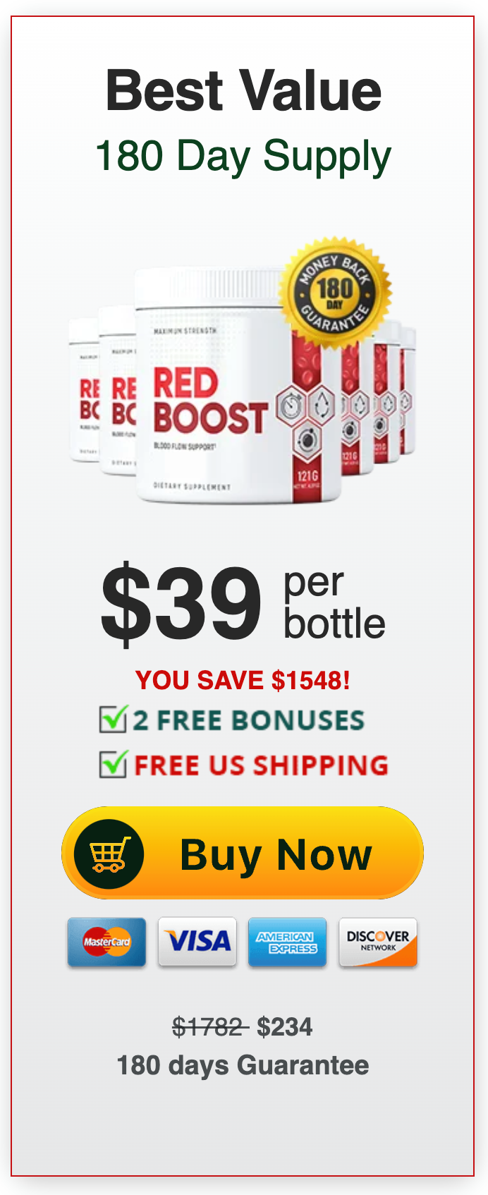 Red Boost - 6 Bottles
